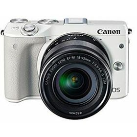 Canon ミラーレス一眼カメラ EOS M3 レンズキット(ホワイト) EF-M18-55mm F3.5-5.6 IS STM 付属 EOSM3WH-1855ISSTMLK qqffhab(ミラーレス一眼)