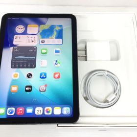 【美品】au iPad mini 第6世代 Wi-Fi＋Cellularモデル 64GB A2568(MK893J/A) スペースグレイ 〇判定 動作品