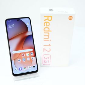 【美品＊付属品完備】SIMフリーRedmi12 5G XIG03 128GB ミッドナイトブラック