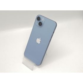 【中古】Apple 国内版 【SIMフリー】 iPhone 14 Plus 128GB ブルー MQ4H3J/A【大須アメ横】保証期間１ヶ月【ランクB】