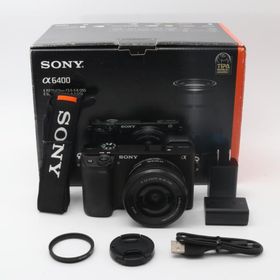 【シャッター回数：1700回】SONY α6400 レンズキット ブラック〔SONY Eマウント〕