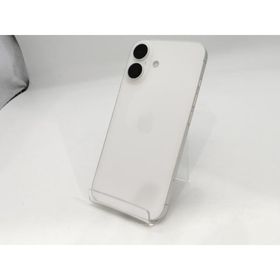 【中古】Apple au 【SIMフリー】 iPhone 16 128GB ホワイト MYDR3J/A【浜松駅前】保証期間１ヶ月【ランクC】