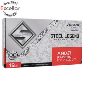 ASRock グラボ Radeon RX 7800 XT Steel Legend 16GB OC PCIExp 16GB 元箱あり(PCパーツ)