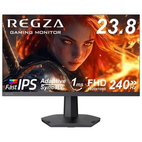 REGZA｜レグザ ゲーミング液晶ディスプレイ(23.8型/ Fast IPS/ FullHD 1920×1080/ 240Hz/ 1ms)(ブラック) RM-G245R 返品種別A