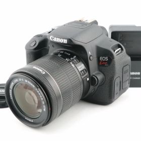 ★美品★ショット数9,574回★キヤノン CANON EOS Kiss X6i + EF-S 18-55mm F3.5-5.6 IS STM 充電器付★ W0521＃4993