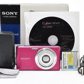 ■ 美品 ■ ソニー SONY Cyber-shot DSC-Ｗ530 ピンク 《動作確認済・附属品多数》 コンパクト デジタル カメラ #A1212