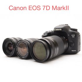キヤノン(Canon)の一眼レフカメラ Canon EOS 7D MarkII トリプルレンズセット(デジタル一眼)
