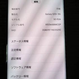 【超美品】Galaxy S20+ 5G 本体【docomo端末&制限なし】