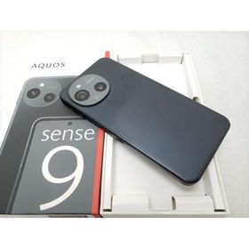 (中古) AQUOS sense9 (8GB/256GB) ブラック /SH-M29 【国内版 SIMFREE】、SIMフリー