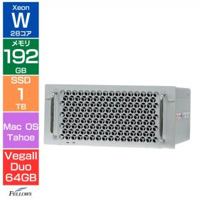 【エントリーでポイント5倍】 【Aランク 良品】 28コア Apple Mac Pro Rack 2019 メモリ192GB 1TB SSD Radeon Pro Vega II Duo 64GB Xeon W 2.5GHz macOS 一体型 デスクトップ ワークステーション A2304 中古PC