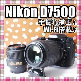 ✨Wi-Fi搭載✨手振れ補正✨Nikon D7500 ダブルレンズセット