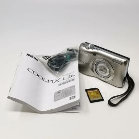 Nikon Coolpix L26 動作確認済み 電池式 SDカードあり シルバー デジカメ デジタルカメラ 管理番号KKVNKO4801