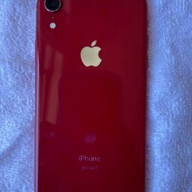 iPhone XR 128GB レッド SIMフリー 動作良好 キズあり
