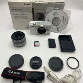 【動作確認済】Canon EOS M10 EF-M 15-45mm IS STM レンズキット ホワイト
