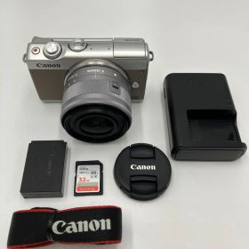 【動作確認済】Canon EOS M100 EF-M 15-45mm IS STM レンズキット シルバー ミラーレス一眼