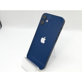 【中古】Apple docomo 【SIMロック解除済み】 iPhone 12 mini 64GB ブルー MGAP3J/A【京都】保証期間１ヶ月【ランクC】