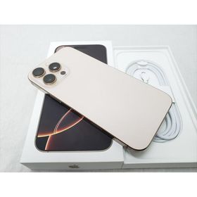 (中古) iPhone16 Pro Max 256GB デザートチタニウム /MYWJ3J/A 【国内版 SIMFREE】、SIMフリー