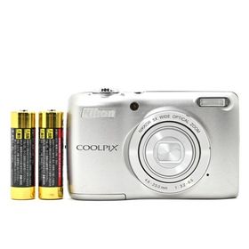 ＜良品＞ Nikon COOLPIX L26 シルバー｜乾電池式の手軽なコンデジ(コンパクトデジタルカメラ)
