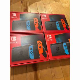 ニンテンドースイッチ(Nintendo Switch)のNintendo Switch ネオン 新品未開封 4台セット(家庭用ゲーム機本体)
