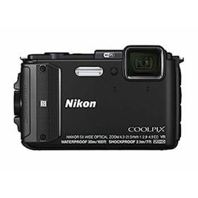 【中古】Nikon デジタルカメラ COOLPIX AW130 ブラック BK(コンパクトデジタルカメラ)