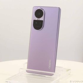 〔中古〕OPPO(オッポ) OPPO Reno10 Pro 5G 256GB グロッシーパープル A302OP Softbank SIMフリー〔269-ud〕