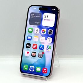 iPhone15 128GB au SIMフリー バッテリー85％ ピンク 白ロム[B01]