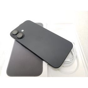 (中古) iPhone16 128GB ブラック /MYDQ3J/A 【国内版 SIMFREE】、SIMフリー