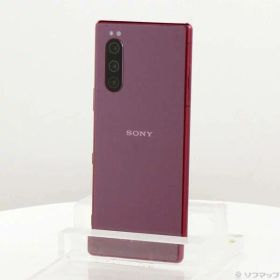 【中古】SONY(ソニー) Xperia 5 64GB レッド SOV41 auロック解除SIMフリー 【371-ud】