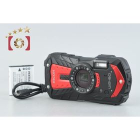 【中古】RICOH リコー PENTAX ペンタックス WG-60 レッド 防水アクションカメラ