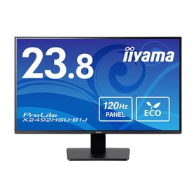 iiyama イイヤマ モニター ディスプレイ ProLite X2492HSU-B1J ( 23.8型 フルHD IPS 非光沢 HDMI DisplayPort チルト 内臓スピーカー Vesa 3年間保証 )