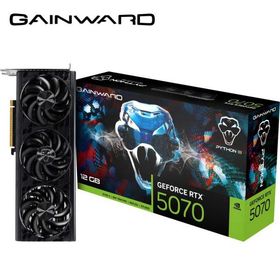 GAINWARD RTX 5070 PYTHON III 12GB GDDR7 192bit 3-DP HDMI / PCI Express 5.0 グラフィックスボード(ブラック) NE75070019K9-GB2050T 返品種別B