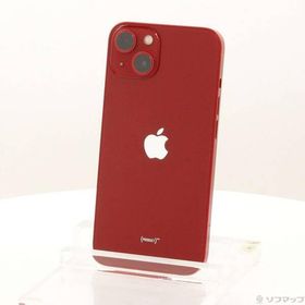 〔中古〕Apple(アップル) iPhone13 128GB プロダクトレッド MLNF3J／A SIMフリー〔349-ud〕
