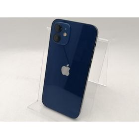 【中古】Apple docomo 【SIMロック解除済み】 iPhone 12 128GB ブルー MGHX3J/A【DS秋葉】保証期間１ヶ月【ランクC】