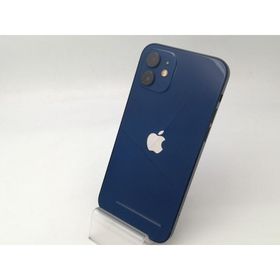 【中古】Apple SoftBank 【SIMロック解除済み】 iPhone 12 128GB ブルー MGHX3J/A【大阪堂島】保証期間１ヶ月【ランクB】