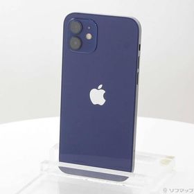 〔中古〕Apple(アップル) iPhone12 128GB ブルー MGHX3J／A SIMフリー〔377-ud〕