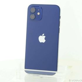 〔中古〕Apple(アップル) iPhone12 128GB ブルー MGHX3J／A SIMフリー〔371-ud〕
