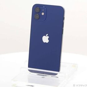 〔中古〕Apple(アップル) iPhone12 128GB ブルー MGHX3J／A SIMフリー〔198-ud〕