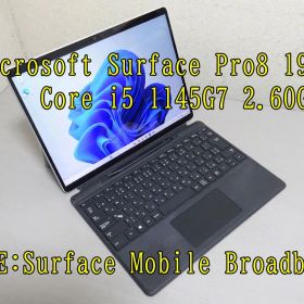 Microsoft Surface Pro8 Model 1982 Core i5 1145G7 2.60GHz/8GB SSD 256GB LTE Wi-Fi 6 Bluetooth タッチパネル Surface Dock Slim Pen 2