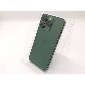 【中古】Apple docomo 【SIMフリー】 iPhone 13 Pro 128GB アルパイングリーン MNDX3J/A【川崎】保証期間１ヶ月【ランクC】