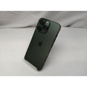 【中古】Apple au 【SIMフリー】 iPhone 13 Pro 128GB アルパイングリーン MNDX3J/A【札幌】保証期間１ヶ月【ランクB】