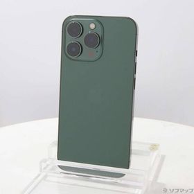 〔中古〕Apple(アップル) iPhone13 Pro 128GB アルパイングリーン MNDX3J／A SIMフリー〔348-ud〕