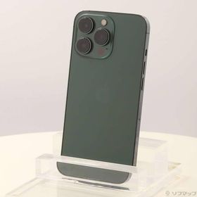 〔中古〕Apple(アップル) iPhone13 Pro 128GB アルパイングリーン NNDX3J／A SIMフリー 〔ネットワーク利用制限▲〕〔269-ud〕