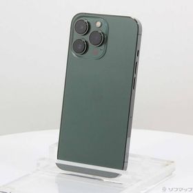 〔中古〕Apple(アップル) iPhone13 Pro 128GB アルパイングリーン MNDX3J／A SIMフリー〔349-ud〕