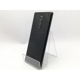 【中古】SONY SoftBank 【SIMロック解除済み】 Xperia 1 802SO ブラック【ECセンター】保証期間1ヶ月【ランクB】