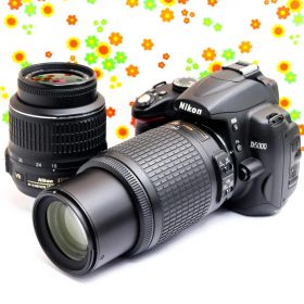 ニコン Nikon D5000☆ダブルレンズ♪☆スマホに転送！☆初心者の方に