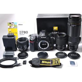 Nikon ニコン D780 単焦点＆標準＆超望遠トリプルレンズセット 美品 SDカード(16GB)付き