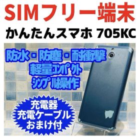 SIMフリー 京セラ かんたんスマホ 32GB ライトブルー G-452