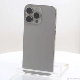 ソフマップ 〔中古品〕 iPhone15 Pro Max 256GB ナチュラルチタニウム MU6R3J／A SIMフリー【276】