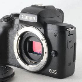 キヤノン Canon EOS Kiss M ボディ ブラック ストラップ付 ミラーレス一眼レフカメラ◇50566