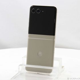 (中古)Motorola motorola razr 50 512GB サンドクリーム PB230001JP SIMフリー(269-ud)